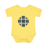 Teal Hex Infant Baby Rib Bodysuit