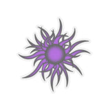 Purple Sun Kiss-Cut Stickers