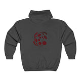 Spiral Red Unisex Heavy Blend™ Full Zip Hooded Sweatshirt