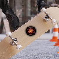 Orange Star Transparent Outdoor Stickers, Die-Cut, 1pcs