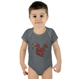 Squirrel Infant Baby Rib Bodysuit