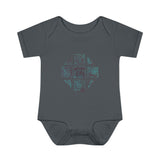 Teal Hex Infant Baby Rib Bodysuit