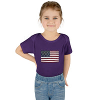 AMerican Flag Infant Baby Rib Bodysuit