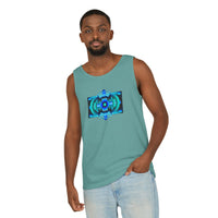 Classic Blue Unisex Garment-Dyed Tank Top