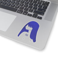 Blue Lucy Kiss-Cut Stickers