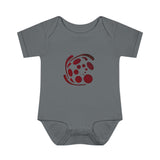 Spiral Red Infant Baby Rib Bodysuit