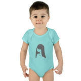 Graphite Lucy Infant Baby Rib Bodysuit