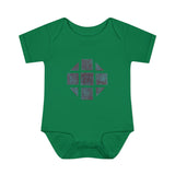 Teal Hex Infant Baby Rib Bodysuit
