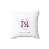 Lucy Love Spun Polyester Square Pillow
