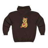 Peri Bear Unisex Heavy Blend™ Full Zip Hooded Sweatshirt