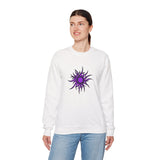 Purple Sun Unisex Heavy Blend™ Crewneck Sweatshirt