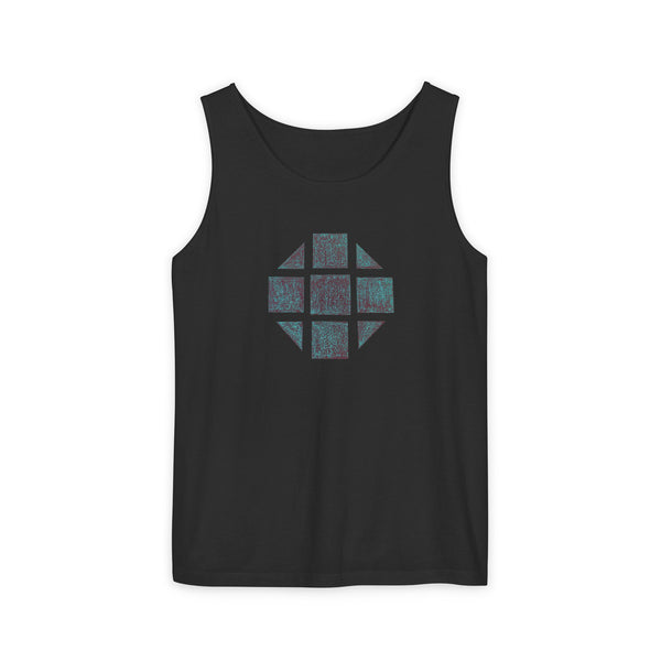 Teal Hex Unisex Garment-Dyed Tank Top