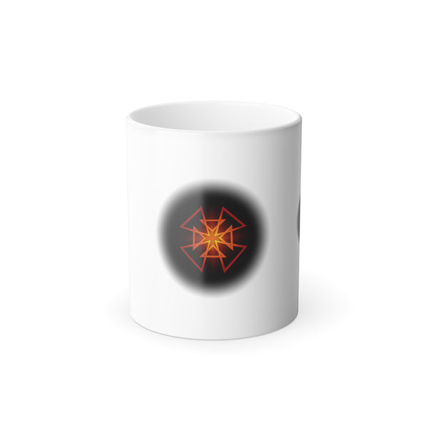 Orange Star  Color Morphing Mug, 11oz