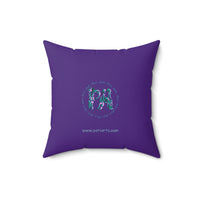 Peri Bear Spun Polyester Square Pillow