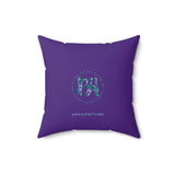 Peri Bear Spun Polyester Square Pillow