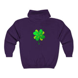 Clover Unisex Heavy Blend™ Full Zip Hooded Sweatshirt
