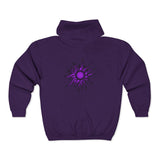 Purple Sun Unisex Heavy Blend™ Full Zip Hooded Sweatshirt