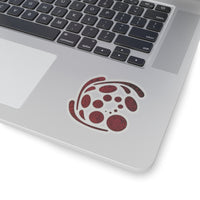 Spiral Red Kiss-Cut Stickers