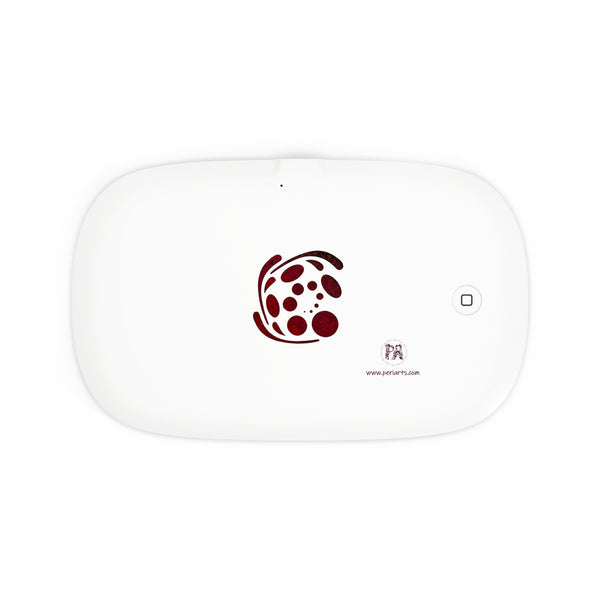 Spiral Red  UV Phone Sanitizer and Wireless Charging Pad