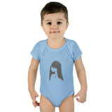Graphite Lucy Infant Baby Rib Bodysuit