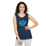 Classic Blue Unisex Garment-Dyed Tank Top