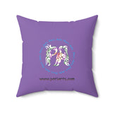 Lily the Unicorn Spun Polyester Square Pillow
