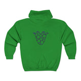 Emblem Unisex Heavy Blend™ Full Zip Hooded Sweatshirt