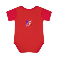 AMerican Flag Infant Baby Rib Bodysuit