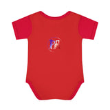 AMerican Flag Infant Baby Rib Bodysuit