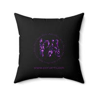 Emblem Spun Polyester Square Pillow