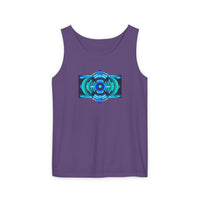 Classic Blue Unisex Garment-Dyed Tank Top