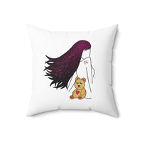 Lucy Love Spun Polyester Square Pillow