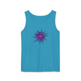 Purple Sun Unisex Garment-Dyed Tank Top