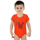 Squirrel Infant Baby Rib Bodysuit