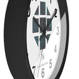 Teal Hex Wall Clock