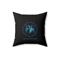 Classic Blue Spun Polyester Square Pillow
