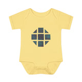 Teal Hex Infant Baby Rib Bodysuit