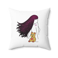 Lucy Love Spun Polyester Square Pillow