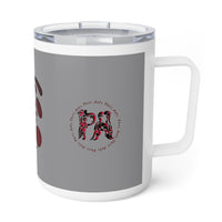 Spiral Red Insulated Coffee Mug, 10oz
