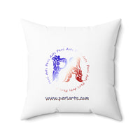4th of July Lucy Spun Polyester Square Pillow