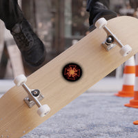 Orange Star Transparent Outdoor Stickers, Die-Cut, 1pcs