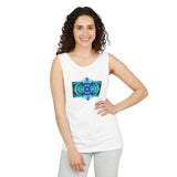 Classic Blue Unisex Garment-Dyed Tank Top