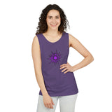 Purple Sun Unisex Garment-Dyed Tank Top