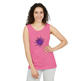 Purple Sun Unisex Garment-Dyed Tank Top