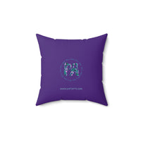 Peri Bear Spun Polyester Square Pillow