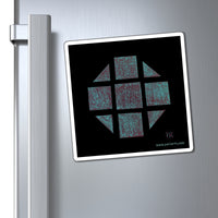 Teal Hex Magnets