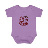 Spiral Red Infant Baby Rib Bodysuit