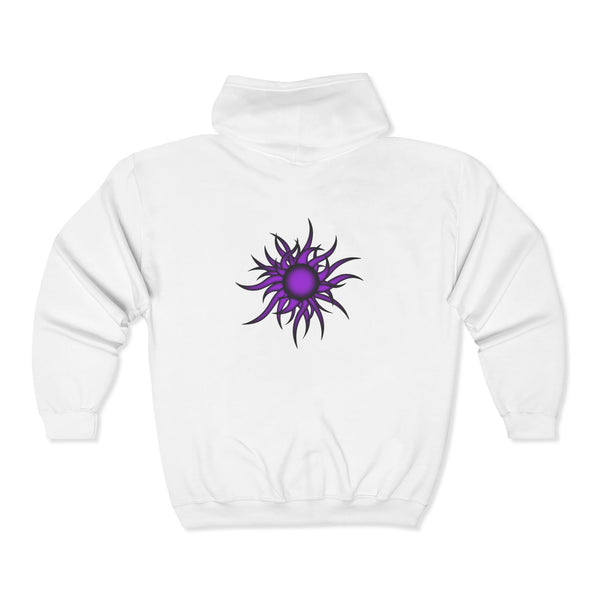 Purple Sun Unisex Heavy Blend™ Full Zip Hooded Sweatshirt