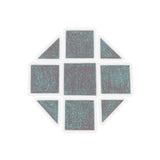Teal Hex Kiss-Cut Stickers