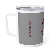 Spiral Red Insulated Coffee Mug, 10oz